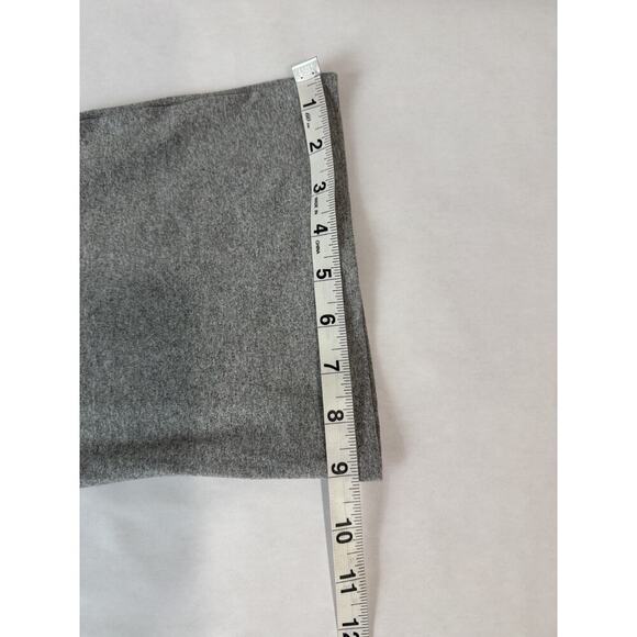 Fold Over Waist Yoga Pants Gray Flared Y2K Lounge Athleisure High Rise Small - Picture 6 of 7